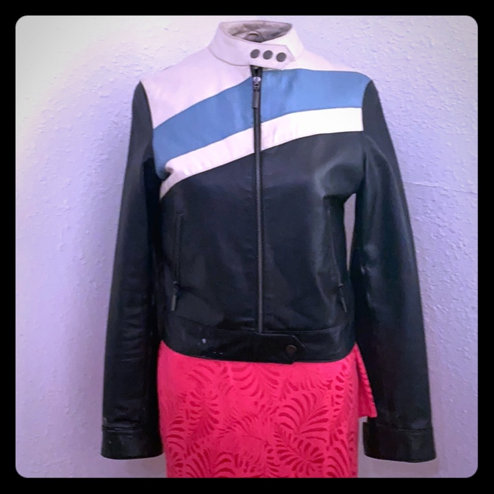 Vintage Forever 21 100% Leather Motorcycle Jacket
